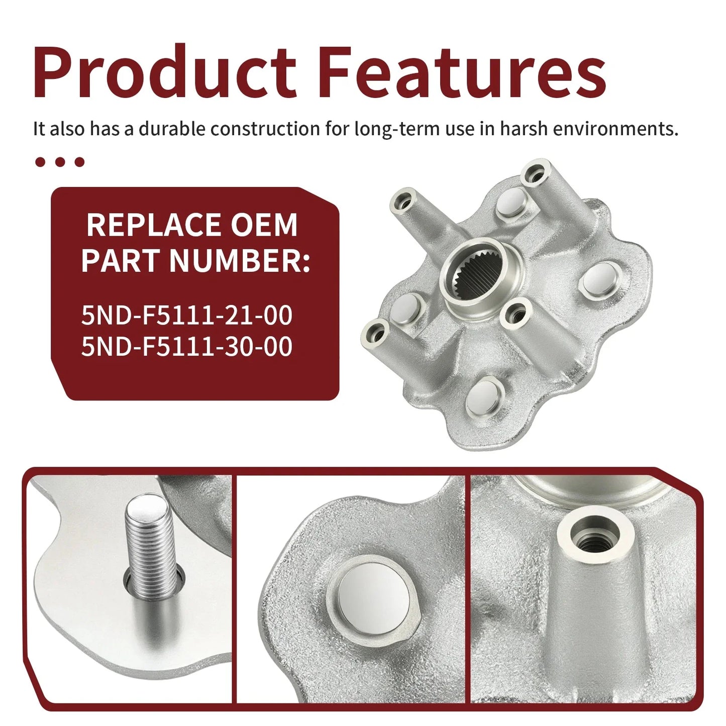 Front Hub for Yamaha Grizzly 400 4x4 Auto (2007–2014)