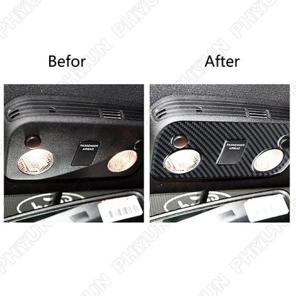 Carbon Fiber Look Roof Reading Lamp Light Cover for Ford Mustang (2015-2021)