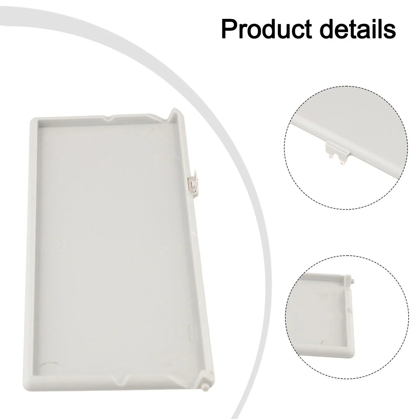 Gray Sun Visor Vanity Mirror Cover for Car
