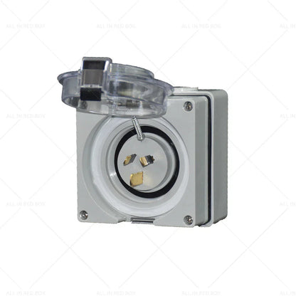 15A 3-Pin Power Inlet Socket for Caravan Motor Home RV (250V)