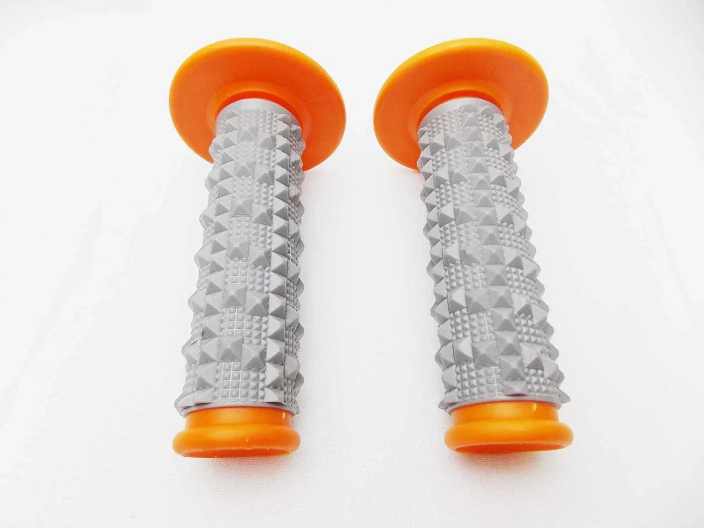 Orange Grey Diamond Handlebar Grip Set for Suzuki RMX250