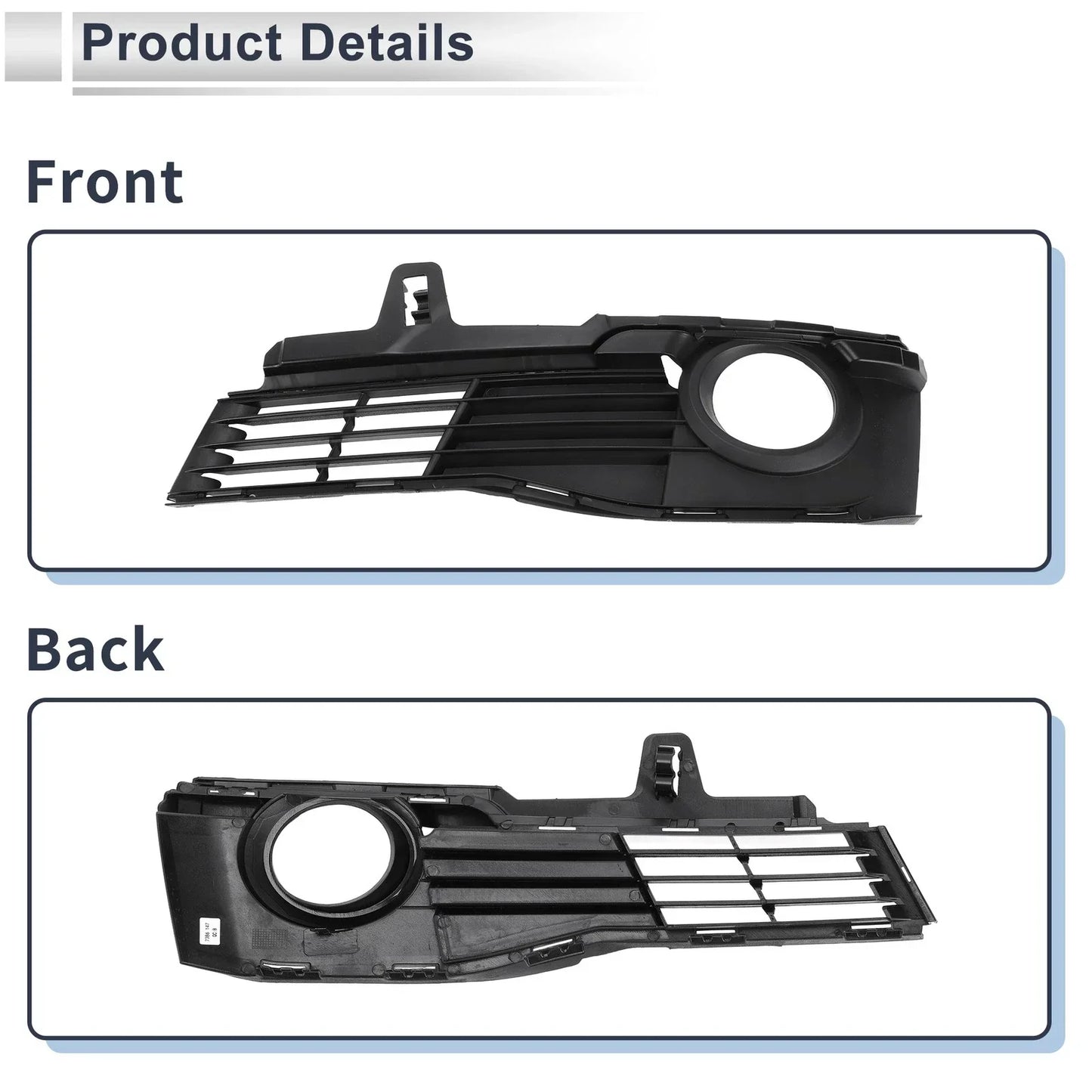 1 Pc Front Left Fog Light Grill for BMW 3 Series (2015-2019)