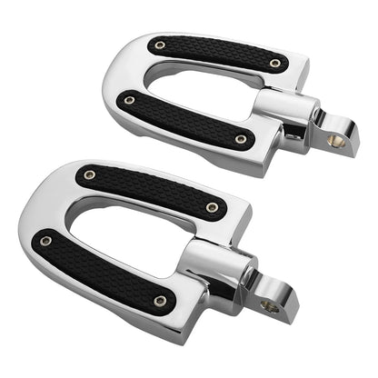 Chrome Highway Footpeg Footrest Male Mount for Harley Touring Road Glide (2009-2023)