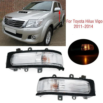 Left Right Wing Mirror Indicator Lights for Toyota Hilux Vigo (2011-2014)