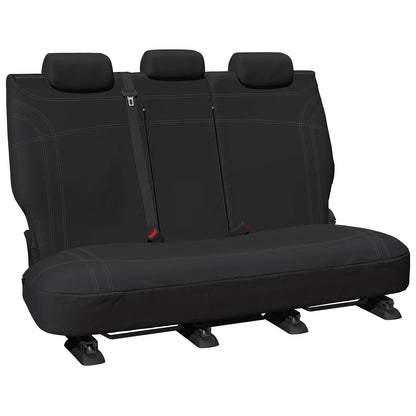 Rear Tailor Made Black Neoprene Seat Covers for Toyota Hilux GUN126/136 2015-20