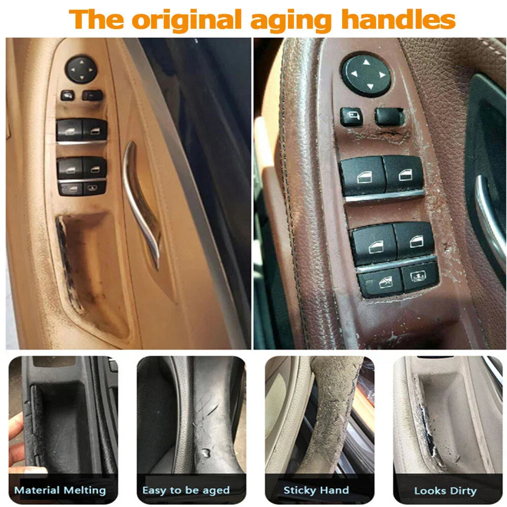 Black Inner Door Handle Cover Kit for BMW F10 F11 520i 525i 528i 530i 535i (2010-2016)