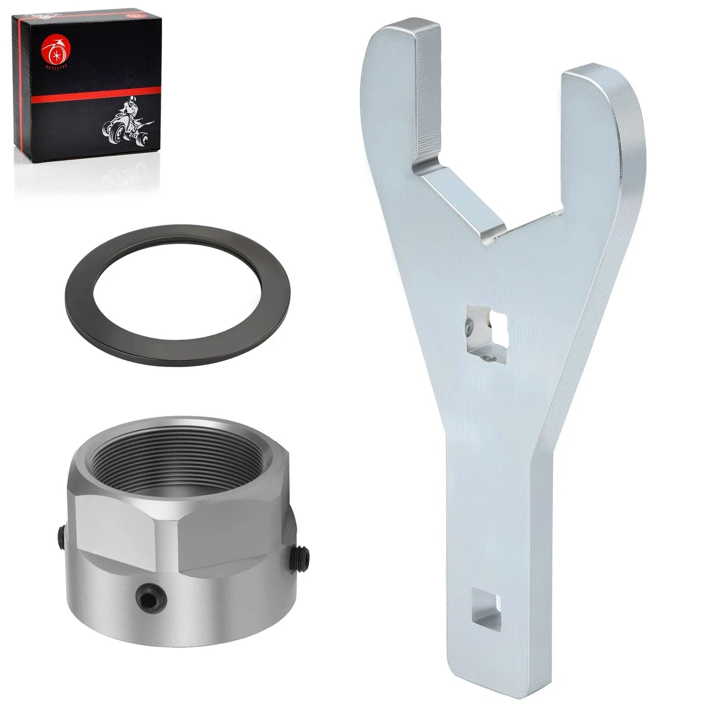 46mm Rear Axle Nut Wrench & Lock Nut for Yamaha YFZ450X & YFZ450R (2009–2024)