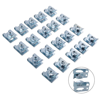 U-Type Clip / M6 Nut / Car License Plate Fixed Clip Retainers