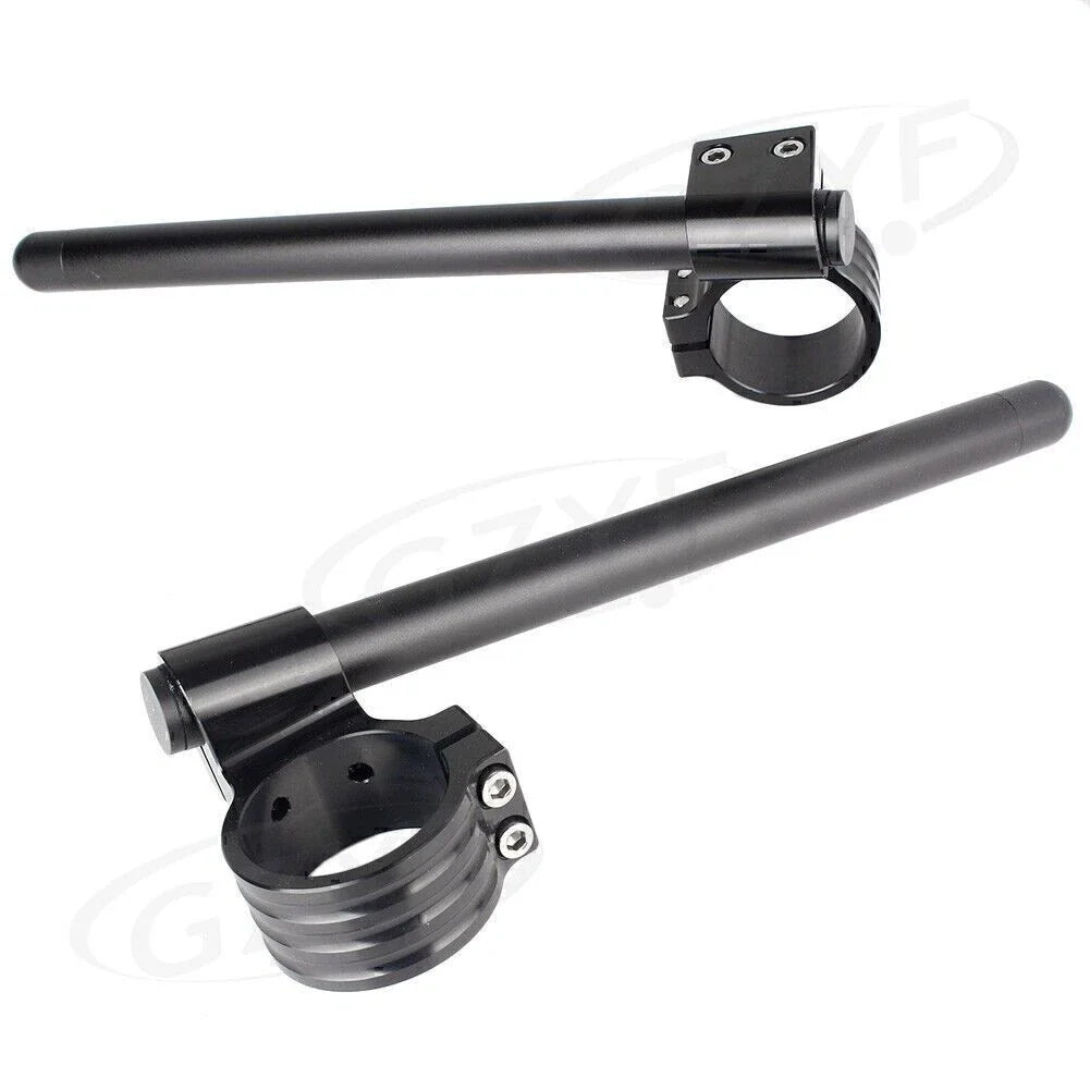 31mm Clip On Handle Bar Fork Tubes for Motorcycle - Universal Black