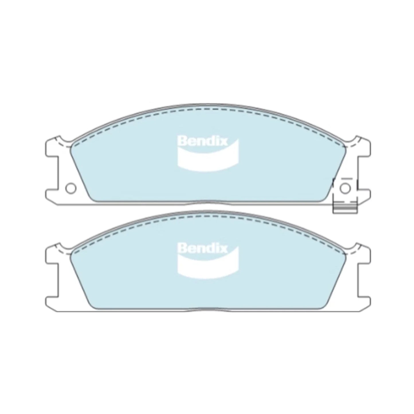 Front Disc Brake Pad Set 4X4 for Nissan Terrano II WD21 (1988-1996)
