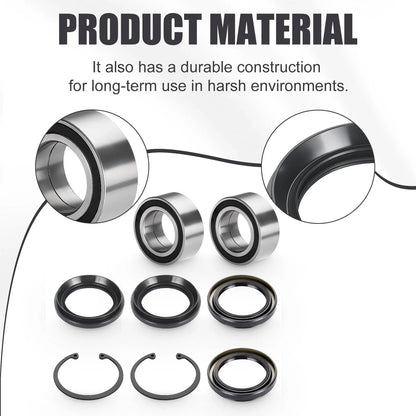Rear Wheel Bearings & Seals Kit for Honda Rincon (2003–2005)