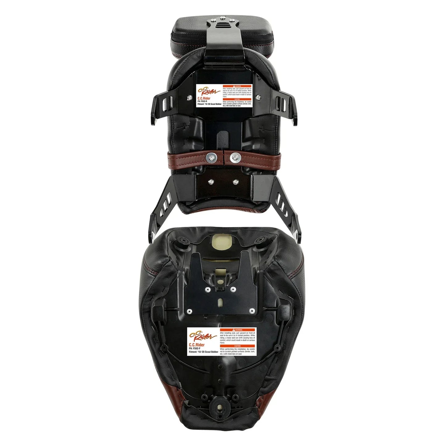 Driver & Passenger Seat Backrest Pad for Indian Scout Sixty (2018 - 2023)