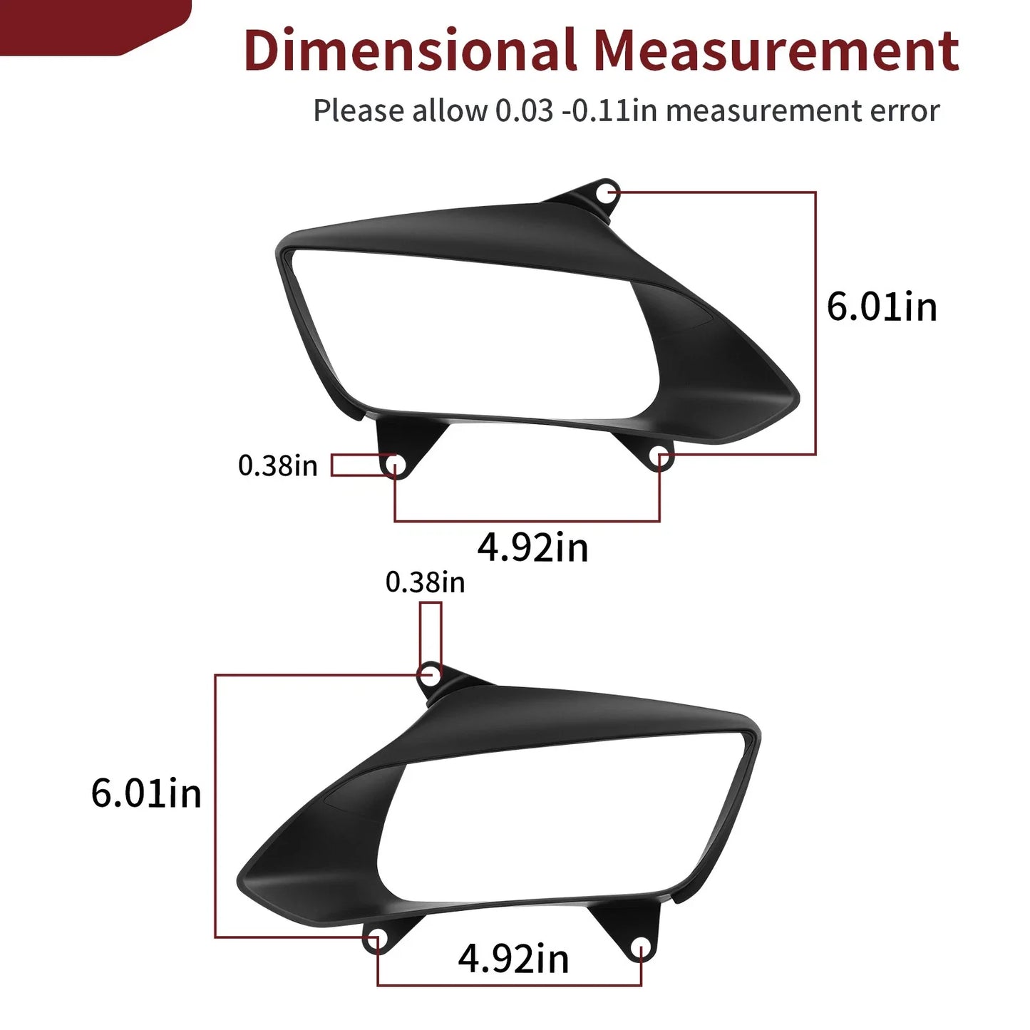 Right Left Head Light Cover Case for Kawasaki V Force 700 KFX700 (2004–2011)
