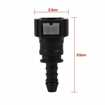 9.89mm ID8 Coupler Car Fuel Line Hose Pipe Quick Release Connector for Vehicle