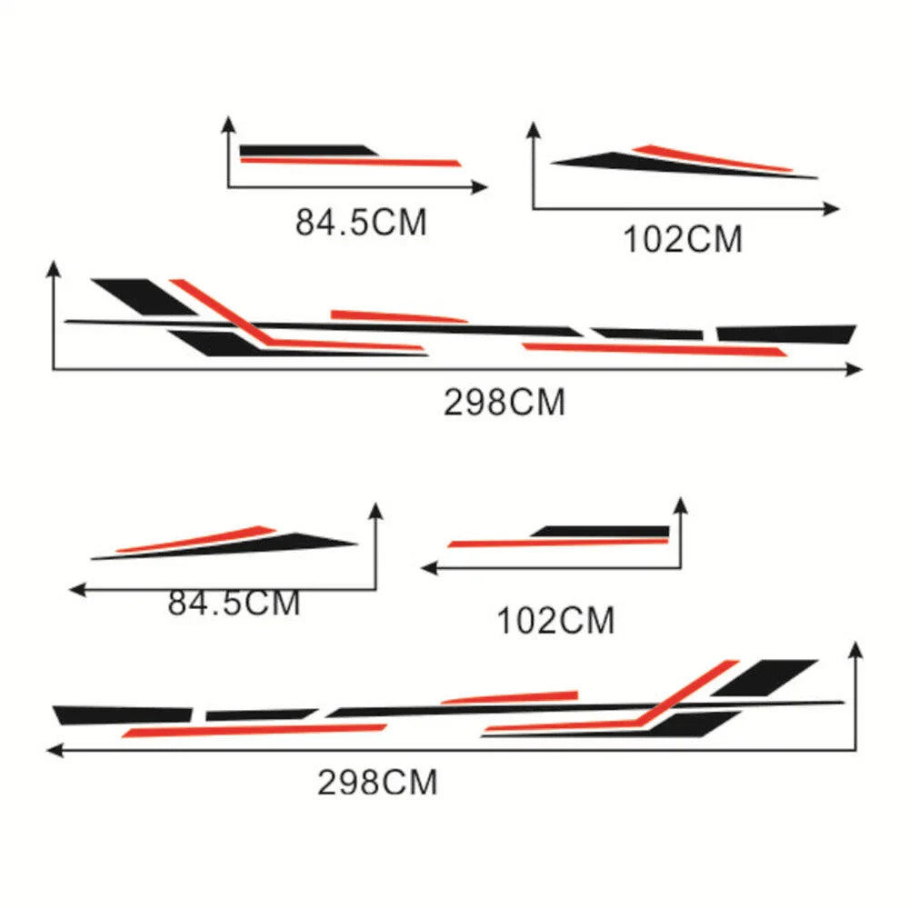 Vinyl Decal Stripes for Universal Car Camper RV Trailer