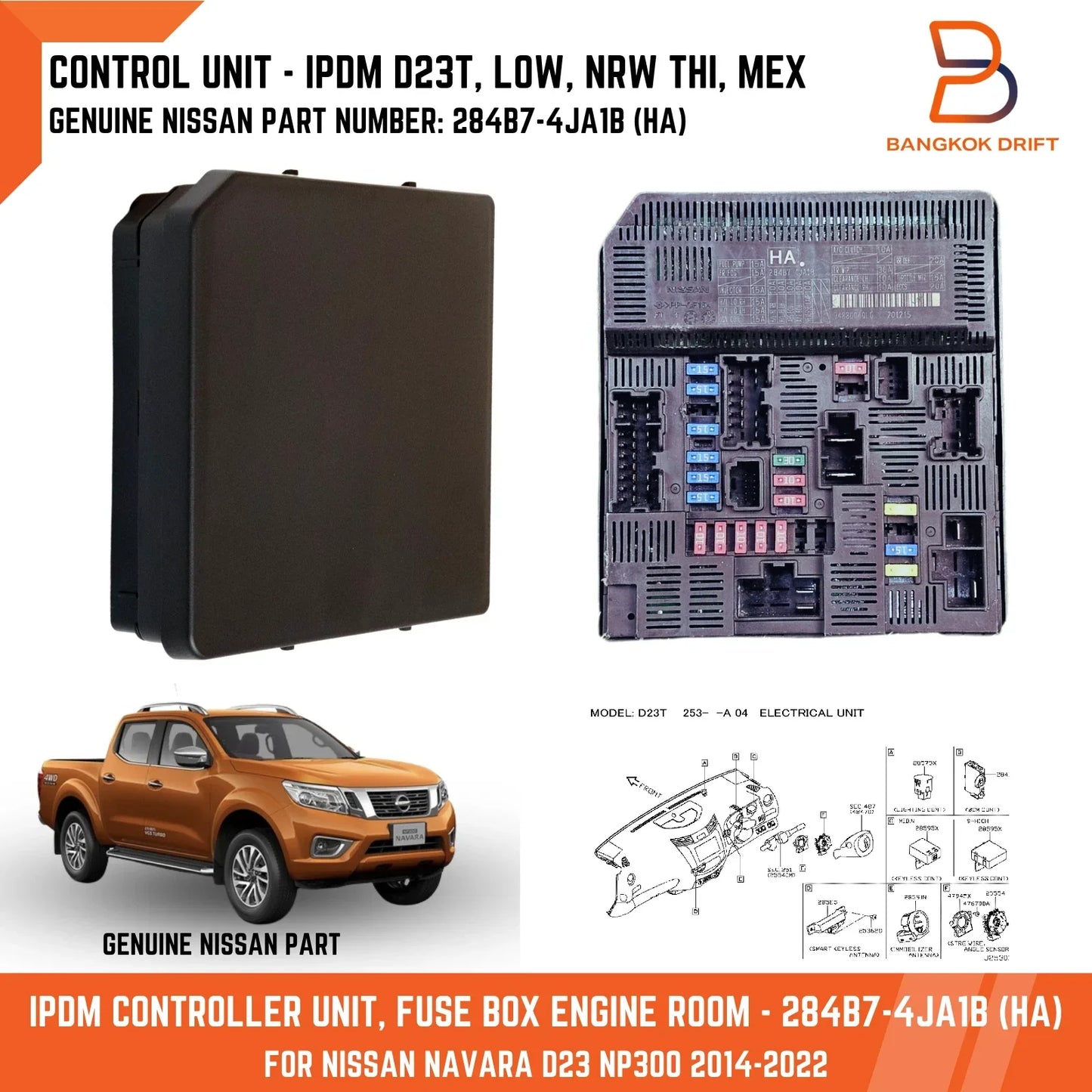 IPDM Module Controller Unit for Nissan Navara D23 NP300 (2015-2019)