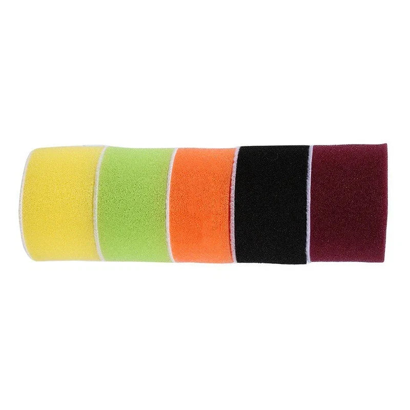 16pcs Round Flat Sponge Waxing Polishing Pads Mat Buffing Detailing Tools