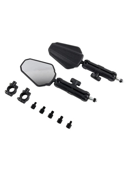 2 x Folding Rearview Mirrors for Motorcycles Enhance Your Riding Experience