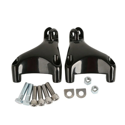 Black Passenger Foot Pegs for Harley Sportster XL883 1200 (2004-2013)