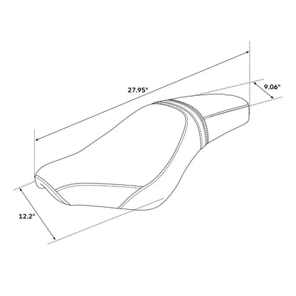 Rider & Passenger Seat for Honda Rebel 300 500 CMX300 CMX500 (2017-2022)