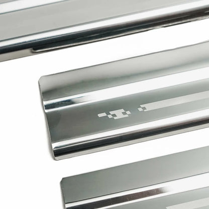 Chrome Stainless Scuff Plates 4 Doors for Nissan Navara D23 (2015-2022)