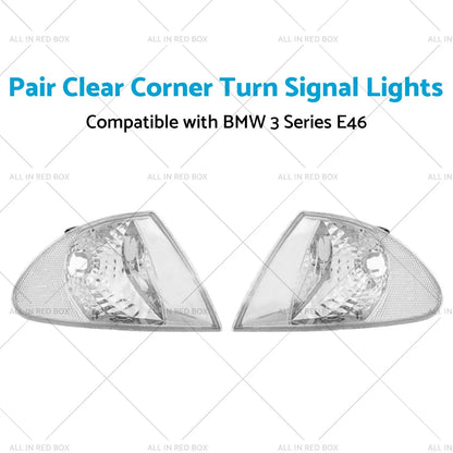 Clear Corner Turn Signal Lights for 98-01 BMW 3 Series E46