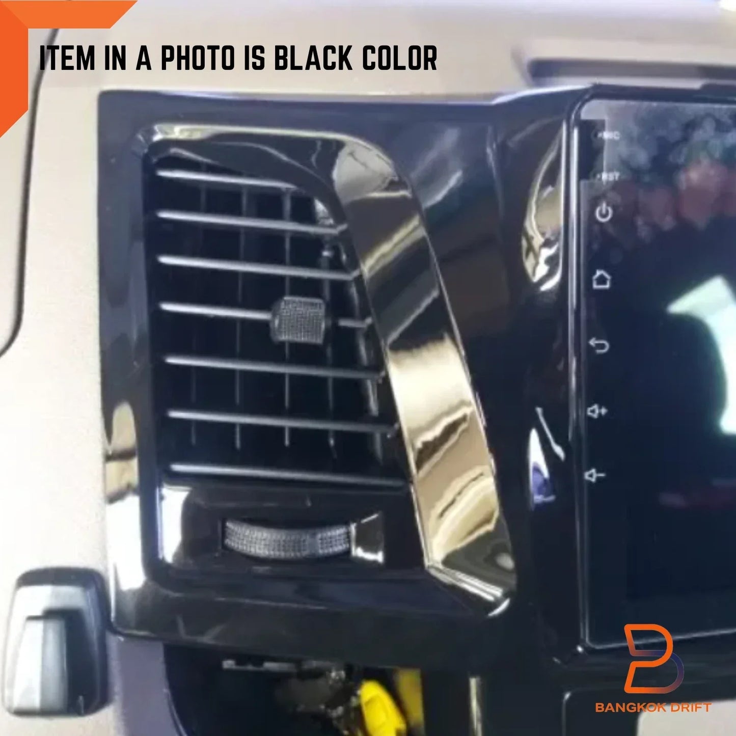 Black 4 x Air Vent Grilles for Toyota Hilux Ute Vigo (2005-2014)