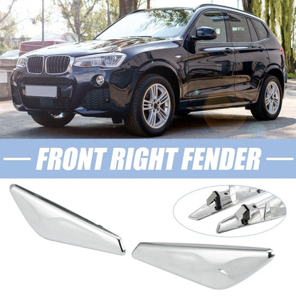 Front Fender Side Marker Finisher Trim for BMW X3 X4 F25 F26