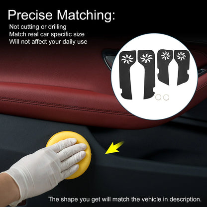 Car Door Anti Kick Pad Sticker Protector for Lexus LX570 (2009-2014)