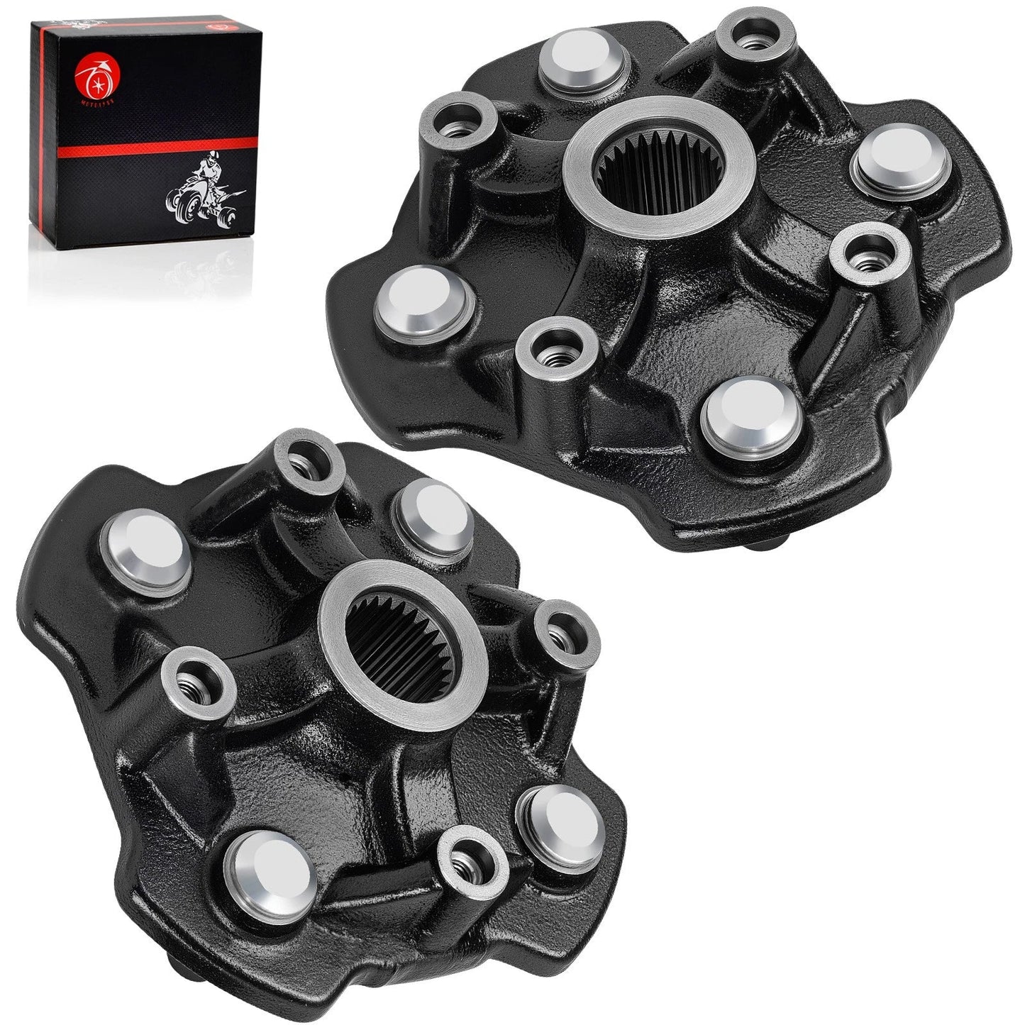 2x Front Left & Right Wheel Hubs for Honda Foreman 500 TRX520FM1/FM2/FE2