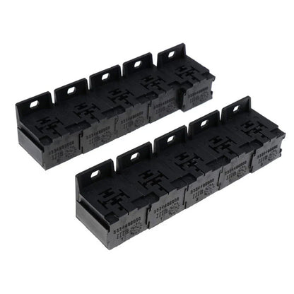 10 x 5Pin Relay Socket Connectors w/ 50 x 6.3mm Terminals for 12V/24V Systems