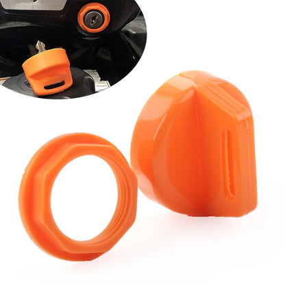 Ignition Key Cover w/Nut Orange ABS for Polaris RZR XP 800-1000, Ranger, Sportsman