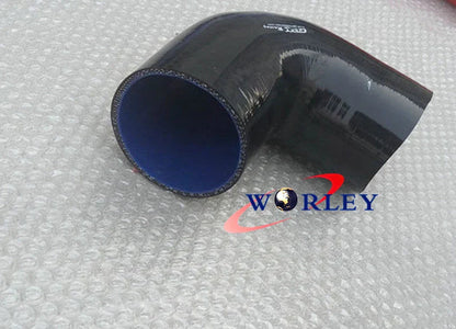 BLACK Silicone Hose 90° Elbow Bend 2" ID for Intake Pipe