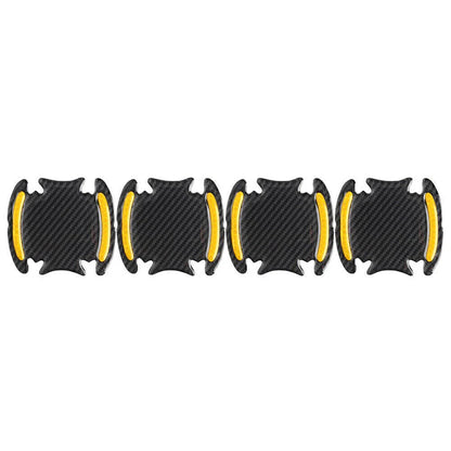 Carbon Fiber Gold Door Handle Reflective Sticker Scratch Cover for Car