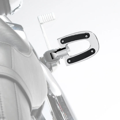 Chrome Passenger Footpeg Pegs for Harley Softail Fat Boy Low Rider (2018-2025)