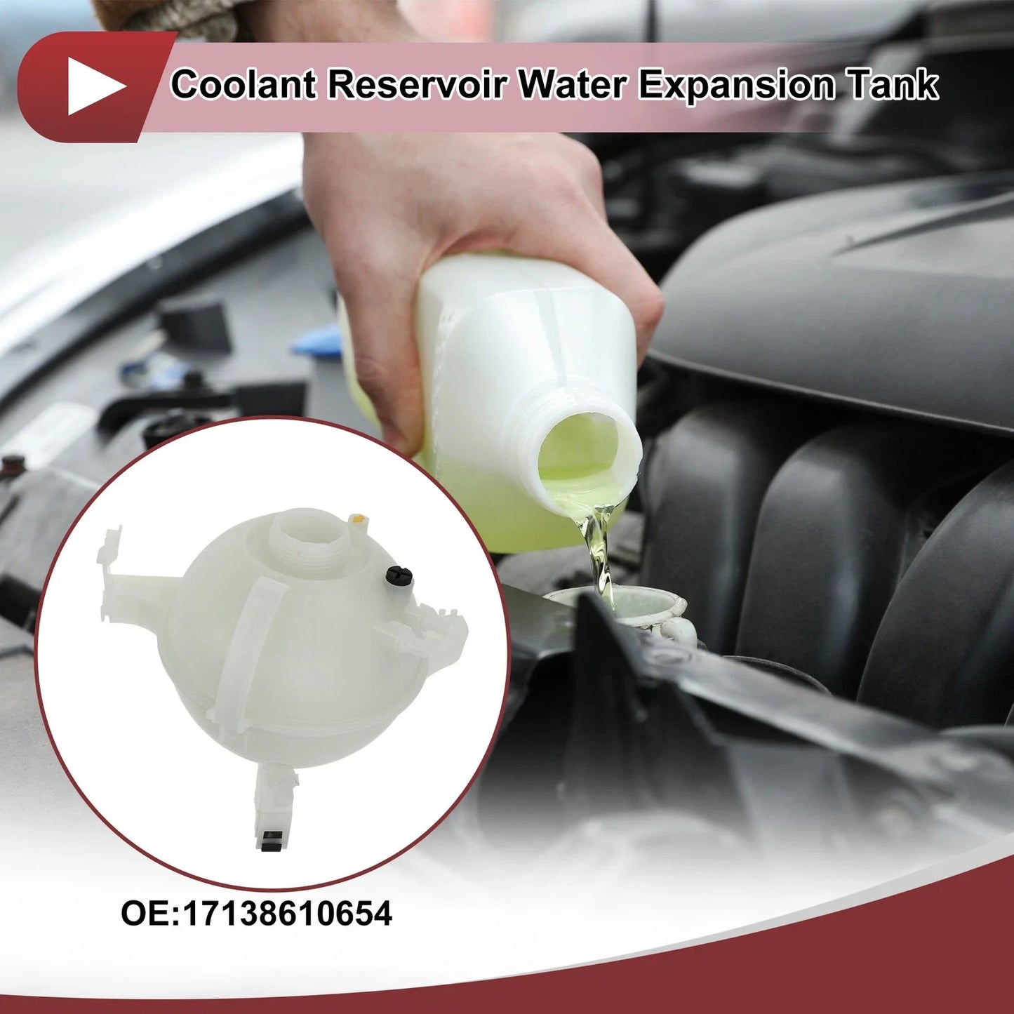 Coolant Expansion Overflow Tank for BMW 540D (2018)