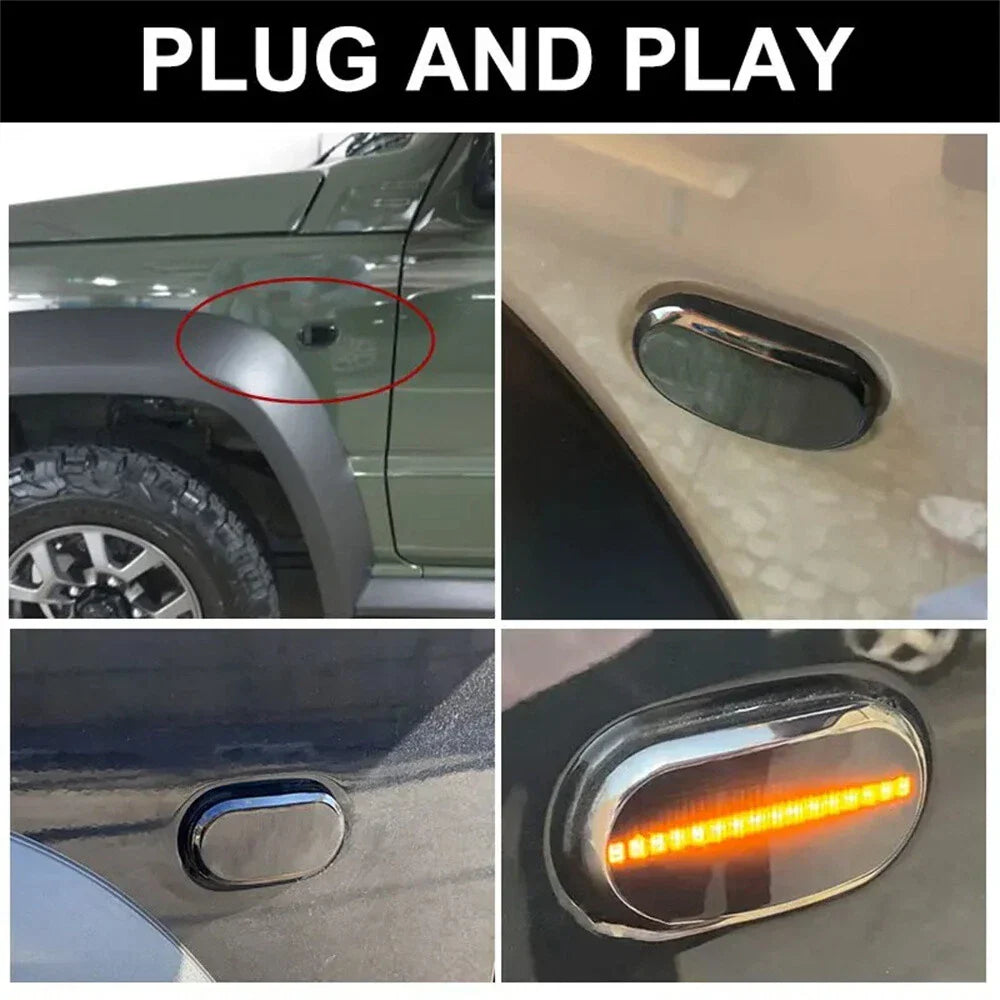 LED Dynamic Side Marker Turn Signal Indicator Lamp for Suzuki Jimny (1998-2023)