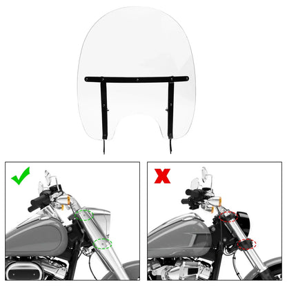 Windshield for Harley Heritage Softail Fatboy Classic Slim (2000 - 2017)