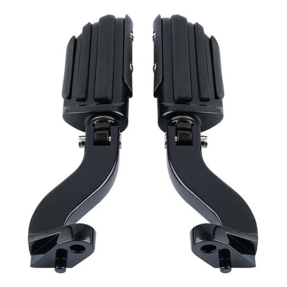 Black Rear Passenger Foot Pegs for Harley Road Street Glide (1993-2020)