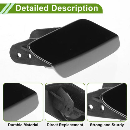 Front Right Washer Nozzle Cover Cap for BMW 320i (2013 - 2018) Black