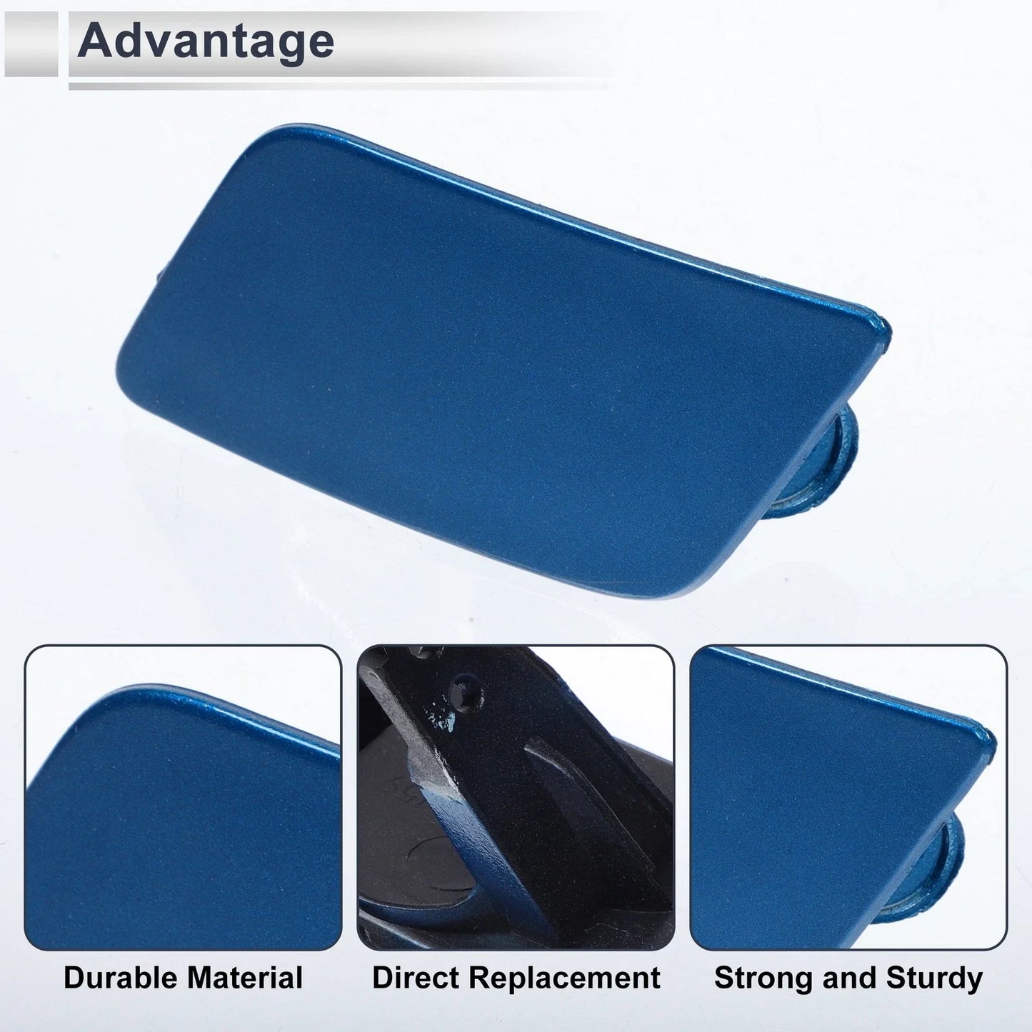 Front Left Side Bumper Headlight Washer Nozzle Cover Cap for BMW 335i GT Blue