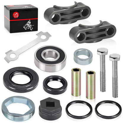 Steering Stem Bushing Bearing Seal Holder Nut for Yamaha Grizzly (2003–2024)