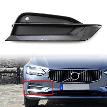 New Black Right Side Front Bumper Fog Light Grille for Volvo S90 V90 (2016-2019)
