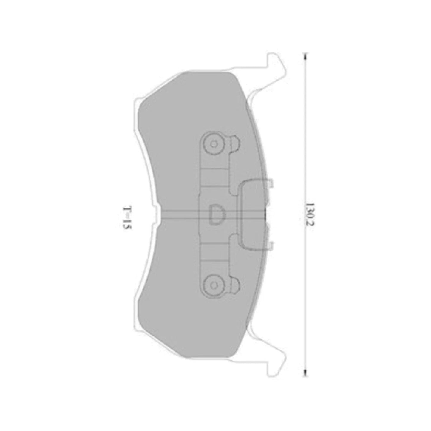 Front Disc Brake Pad Set for Ford Telstar TX5 2.0L (1985-1987)