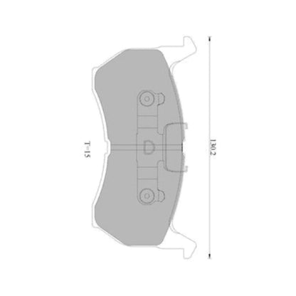Front Disc Brake Pad Set for Ford Telstar TX5 2.0L (1985-1987)