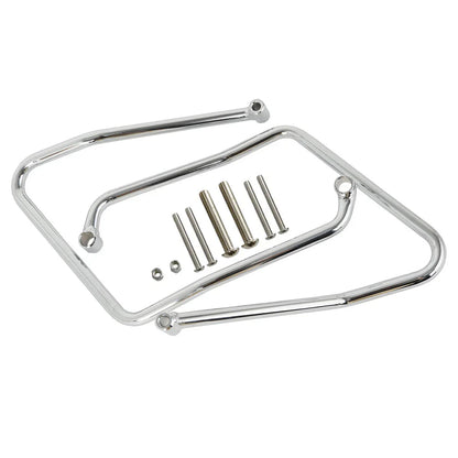 Chrome Saddlebag Support Brackets for Harley Sportster XL 883 1200 (2004-2016)