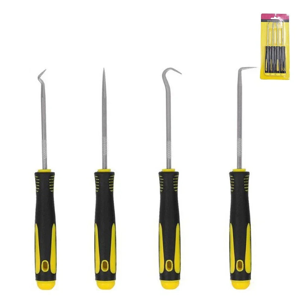 Pick & Hook Tool Set / 4pcs / O Ring Oil Seal Gasket Remover Kit for Car