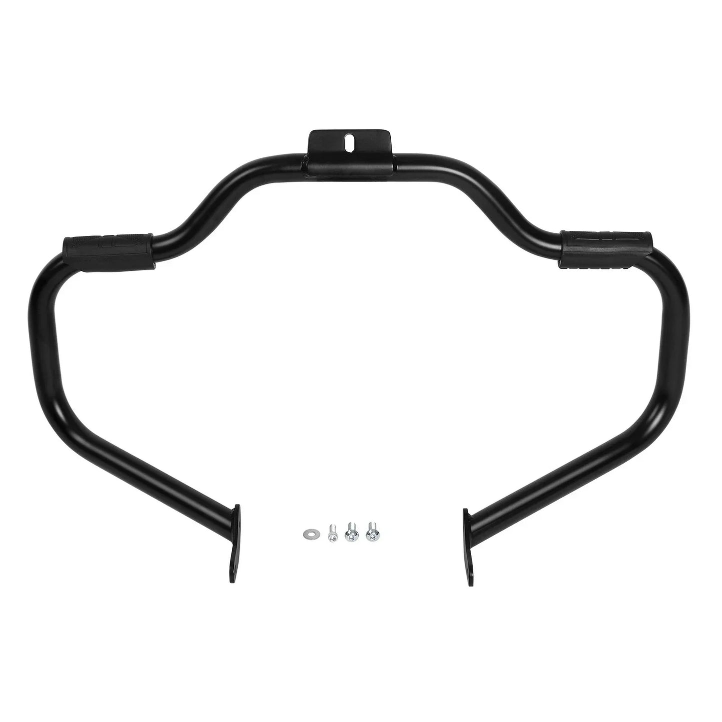 Mustache Highway Bar Foot Pegs for Harley Heritage Softail (2000-2017) Black