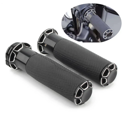 25mm Aluminum Handlebar Grips for Harley Touring & Road