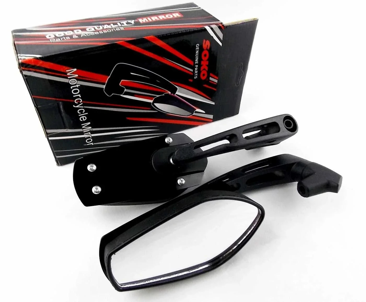 Black Rear View Mirrors for Yamaha XJ400 (1980-1984)
